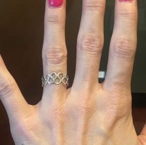 Sterling silver 925 Hearts ring